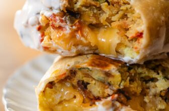 Sheet Pan Breakfast Burritos with Creamy Chipotle ...