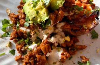 Roasted Sweet Potato Stacks with Chipotle Sauce Re...