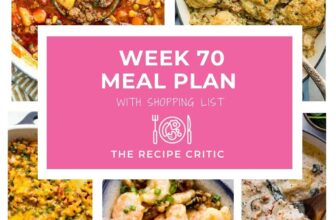 Weekly Meal Plan 70 | The Recipe Critic