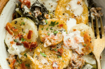 Zuppa Toscana Casserole with Sausage and Potatoes