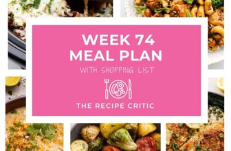 Weekly Meal Plan #74 | The Recipe Critic